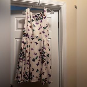 Butterfly Print mini dress